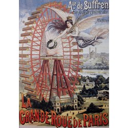 Grafika (00622) - "Affiche Publicitaire pour la Grande Roue de Paris, 1910" - 1000 piezas