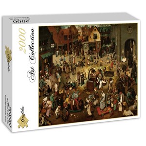 Grafika (00700) - Pieter Brueghel the Elder: "The Fight Between Carnival and Lent, 1559" - 2000 piezas