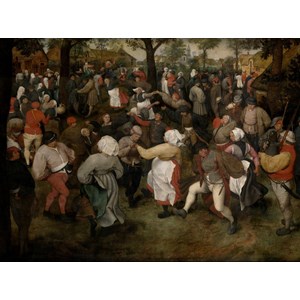 Grafika (00714) - Pieter Brueghel the Elder: "The Wedding Dance, 1566" - 2000 piezas