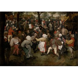 Grafika (00715) - Pieter Brueghel the Elder: "The Wedding Dance, 1566" - 1000 piezas