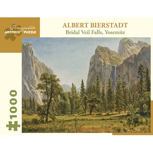 Pomegranate (aa1029) - Albert Bierstadt: "Bridal Veil Falls, Yosemite Valley, California" - 1000 piezas