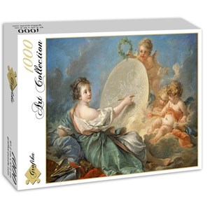 Grafika (01794) - François Boucher: "Allegory of Painting, 1765" - 1000 piezas