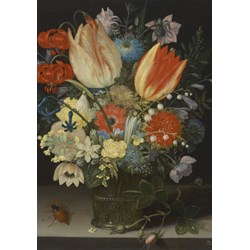 Grafika (01582) - Peter Binoit: "Still Life with Tulips, 1623" - 1000 piezas