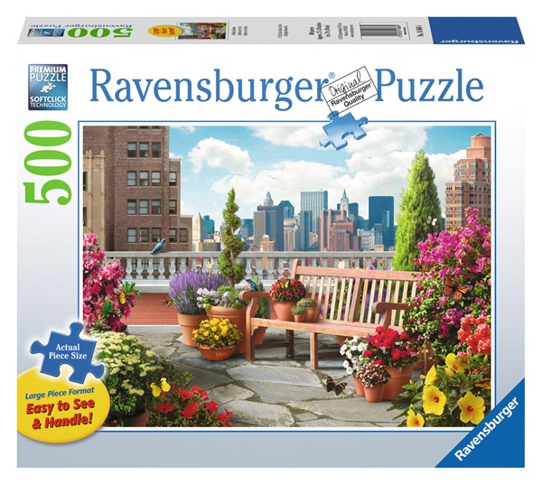 Ravensburger (14868) - Alan Giana: "Rooftop Garden" - 500 piezas