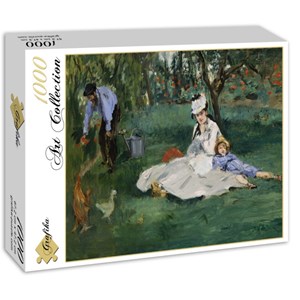 Grafika (01132) - Edouard Manet: "The Monet Family in Their Garden at Argenteuil, 1874" - 1000 piezas