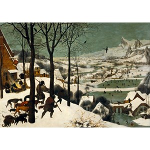 Grafika (00625) - Pieter Brueghel the Elder: "Hunters in the Snow" - 1000 piezas