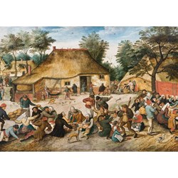 Grafika (00696) - Pieter Brueghel the Elder: "The Peasant Wedding, 1568" - 1000 piezas