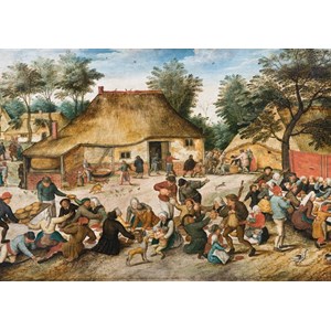 Grafika (00696) - Pieter Brueghel the Elder: "The Peasant Wedding, 1568" - 1000 piezas