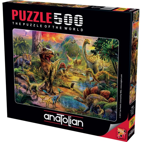 Anatolian (3603) - Jan Patrik Krasny: "Landscape of Dinosaurs" - 500 piezas