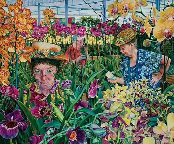 SunsOut (44272) - Susan Brabeau: "Orchids with Mantis" - 1000 piezas