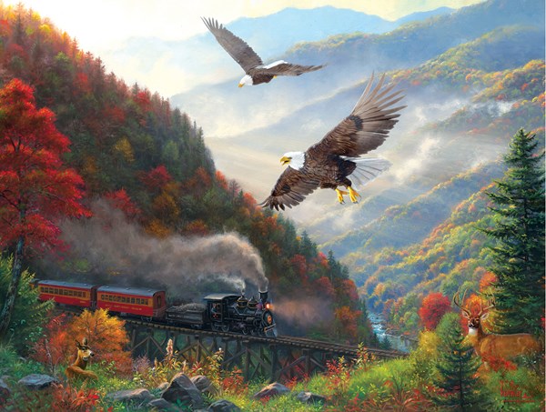 SunsOut (53135) - Mark Keathley: "Great Smoky Mountain Railroad" - 500 piezas