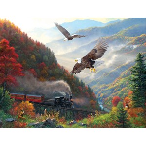 SunsOut (53135) - Mark Keathley: "Great Smoky Mountain Railroad" - 500 piezas