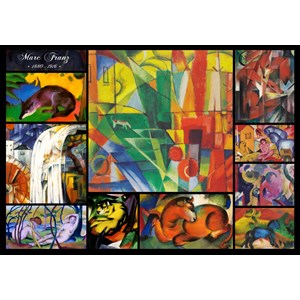 Grafika (00855) - Franz Marc: "Collage" - 1000 piezas