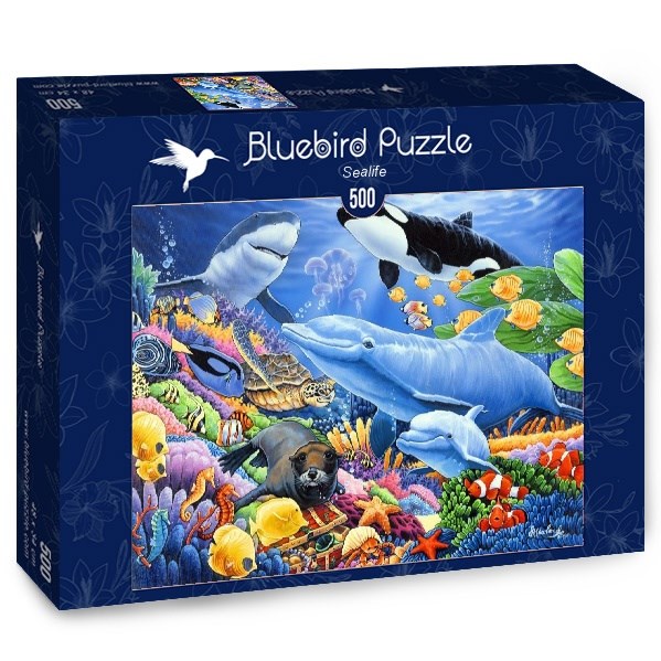 Bluebird Puzzle (70084) - Jenny Newland: "Sealife" - 500 piezas