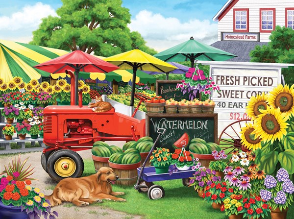 SunsOut (63016) - Nancy Wernersbach: "Farm Stand Bounty" - 300 piezas