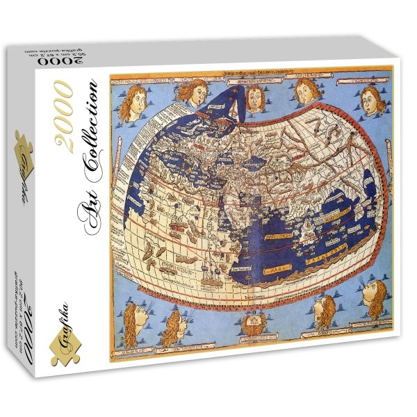 Grafika (00919) - Claudius Ptolemy: "The World, 1482" - 2000 piezas