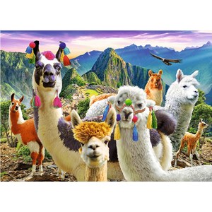 Trefl (37383) - "Lamas in the Mountains" - 500 piezas