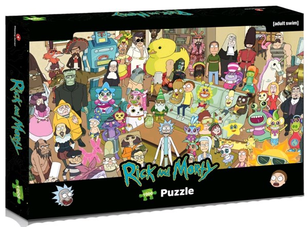 Winning Moves Games (39703) - "Rick and Morty" - 1000 piezas