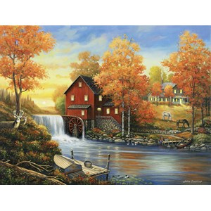 SunsOut (62118) - John Zaccheo: "Sunset at the Old Mill" - 300 piezas