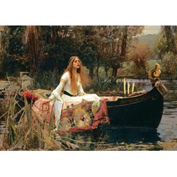 Art Puzzle (5478) - John William Waterhouse: "The Lady of Shalott, 1888" - 2000 piezas