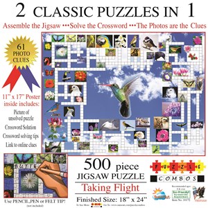 SunsOut (10172) - Irv Brechner: "Puzzle Combo, Taking Flight" - 500 piezas