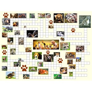 SunsOut (10160) - Irv Brechner: "Puzzle Combo, Animal Nursery" - 500 piezas