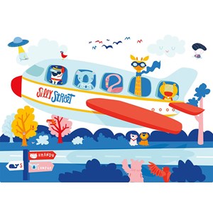 Buffalo Games (39601) - "So Fly (Silly Street)" - 48 piezas