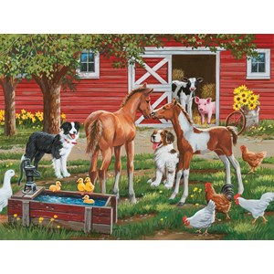 SunsOut (30410) - William Vanderdasson: "Welcome the New Pony" - 300 piezas