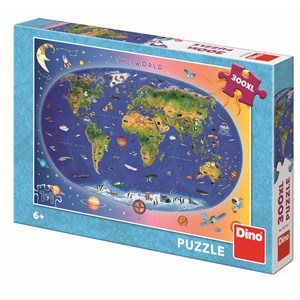 Dino (47213) - "World Map for Kids" - 300 piezas