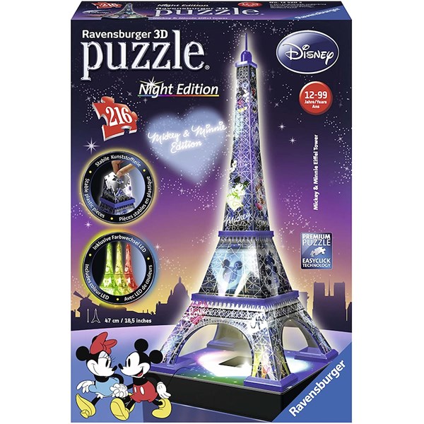Ravensburger (12520) - "Disney Eiffel Tower" - 216 piezas