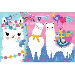 Trefl (16363) - "Happy Llamas" - 100 piezas