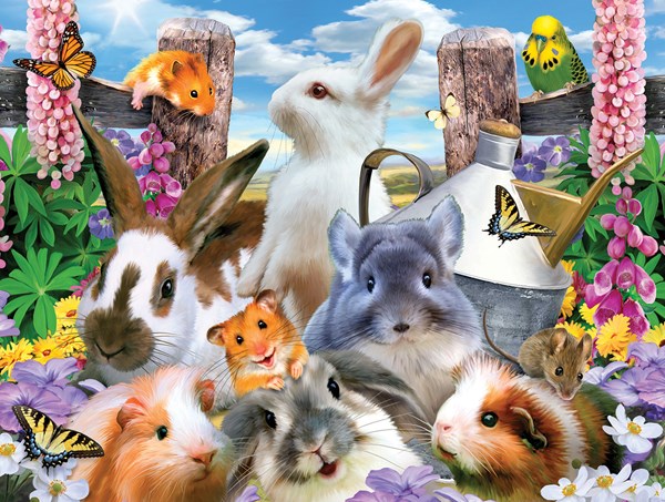 SunsOut (54928) - Howard Robinson: "Backyard Friends" - 300 piezas