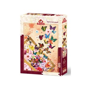 Art Puzzle (4200) - "Butterflies" - 500 piezas