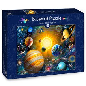Bluebird Puzzle (70383) - Adrian Chesterman: "Ringed Solar System" - 260 piezas