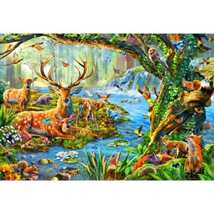 Bluebird Puzzle (70385) - Adrian Chesterman: "Forest Life" - 260 piezas