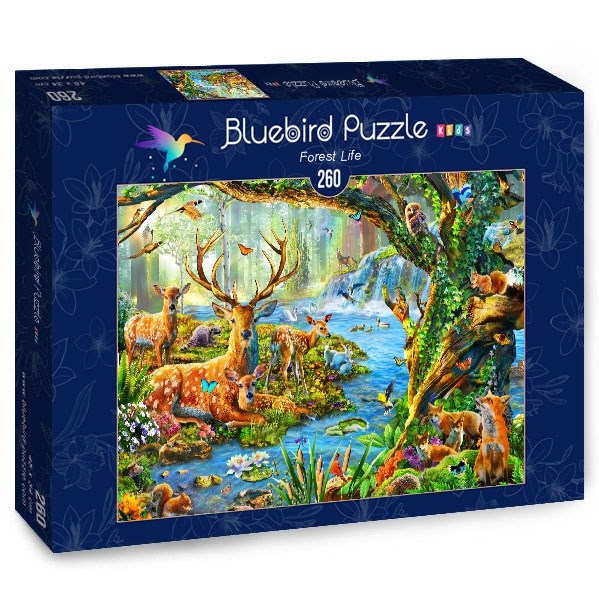 Bluebird Puzzle (70385) - Adrian Chesterman: "Forest Life" - 260 piezas