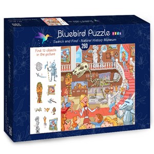 Bluebird Puzzle (70352) - Lyudmyla Kharlamova: "Search and Find, Natural History Museum" - 260 piezas