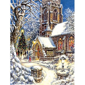 SunsOut (44121) - "Church in the Snow" - 300 piezas