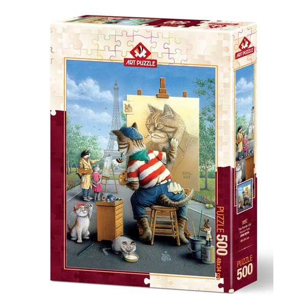Art Puzzle (5087) - "Painter Cat" - 500 piezas