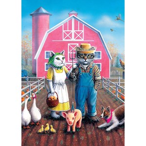 Art Puzzle (5028) - Don Roth: "Cat Farm" - 260 piezas