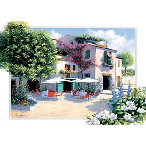 Art Puzzle (5079) - Peter Motz: "Cafe Villa" - 500 piezas