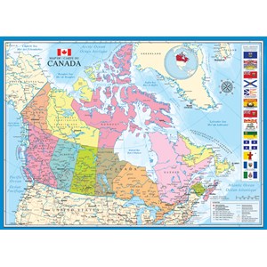 Eurographics (6000-0781) - "Map of Canada" - 1000 piezas
