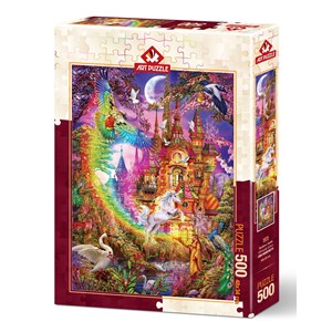 Art Puzzle (5075) - Ciro Marchetti: "Rainbow Castle" - 500 piezas