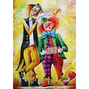 Art Puzzle (5030) - "Musician Clowns" - 260 piezas