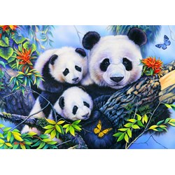 Bluebird Puzzle (70395) - Jenny Newland: "Panda Family" - 100 piezas