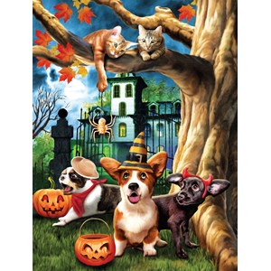 SunsOut (28826) - Tom Wood: "Halloween HiJinx" - 300 piezas