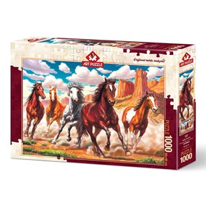 Art Puzzle (4224) - "Running Wild in the Valley" - 1000 piezas