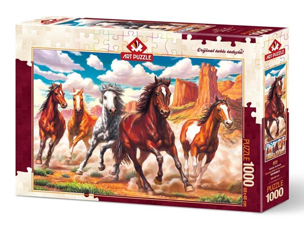Art Puzzle (4224) - "Running Wild in the Valley" - 1000 piezas