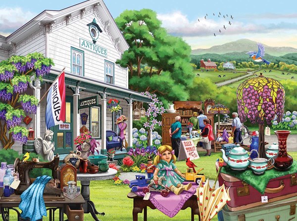 SunsOut (63092) - Nancy Wernersbach: "Gone Antique-ing" - 1000 piezas