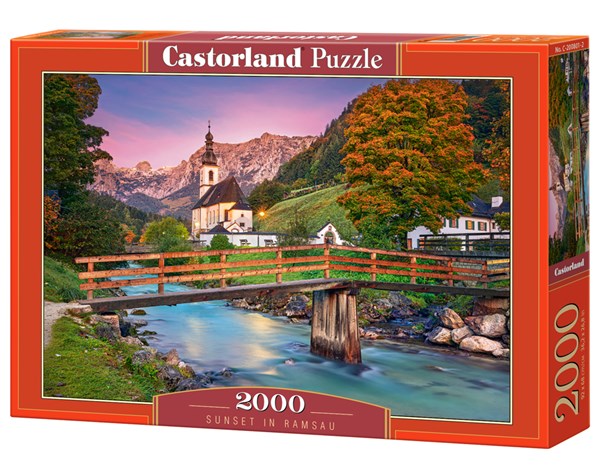 Castorland (C-200801) - "Sunset in Ramsau" - 2000 piezas